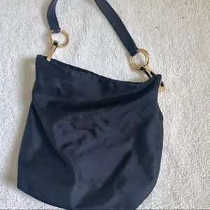 JPK Paris75 black bucket nylon hobo bag